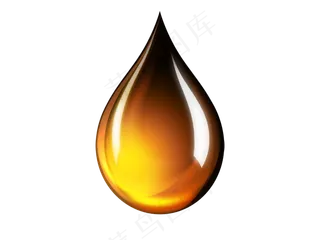 手绘漂亮油滴免抠png透明图层素材