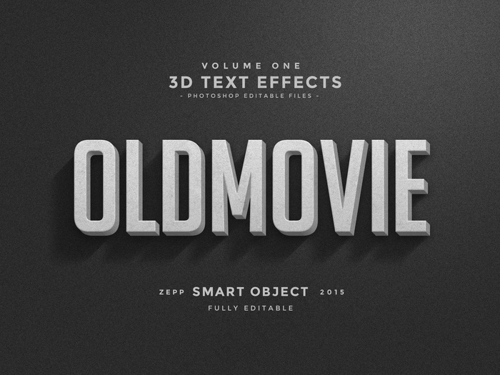 自然主题立体字体特效