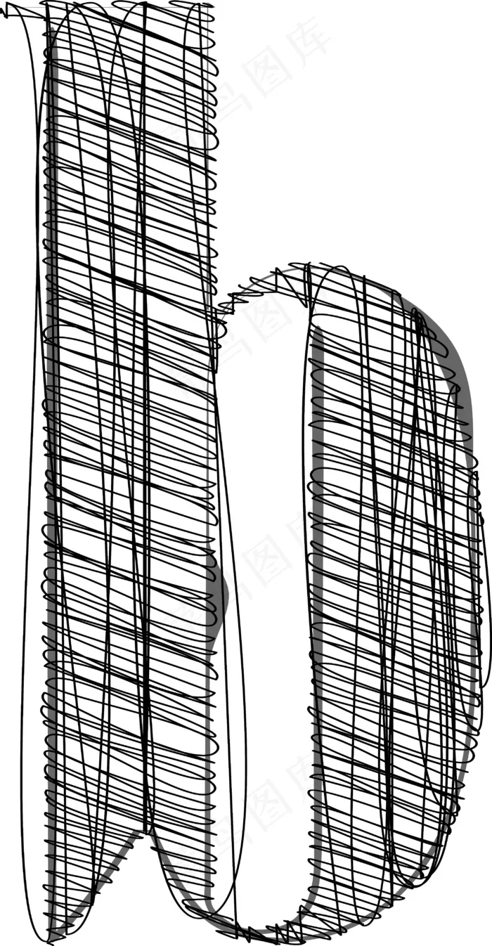 手绘字体插图eps,ai矢量模版下载