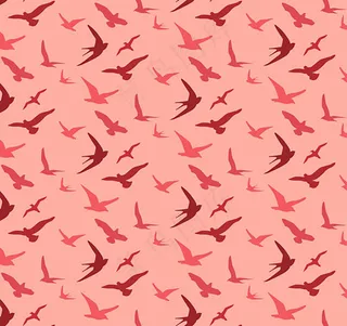 卡通鸟无缝背景