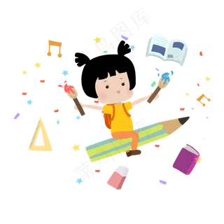 孩子们学习梦想元素孩子们学习梦想元素