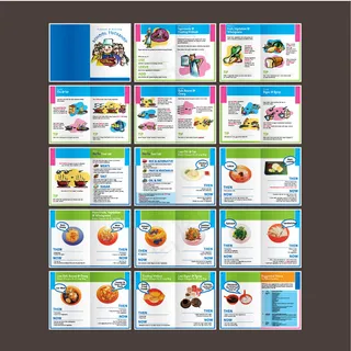 卡通食品介绍画册