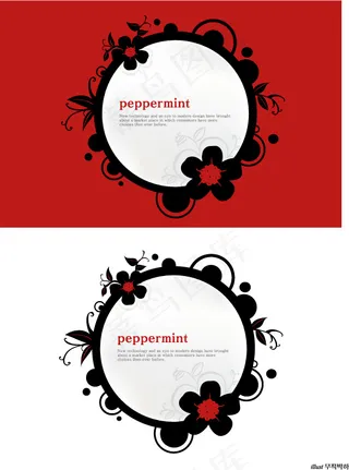 圆形椭圆形长方形边框矢量素材