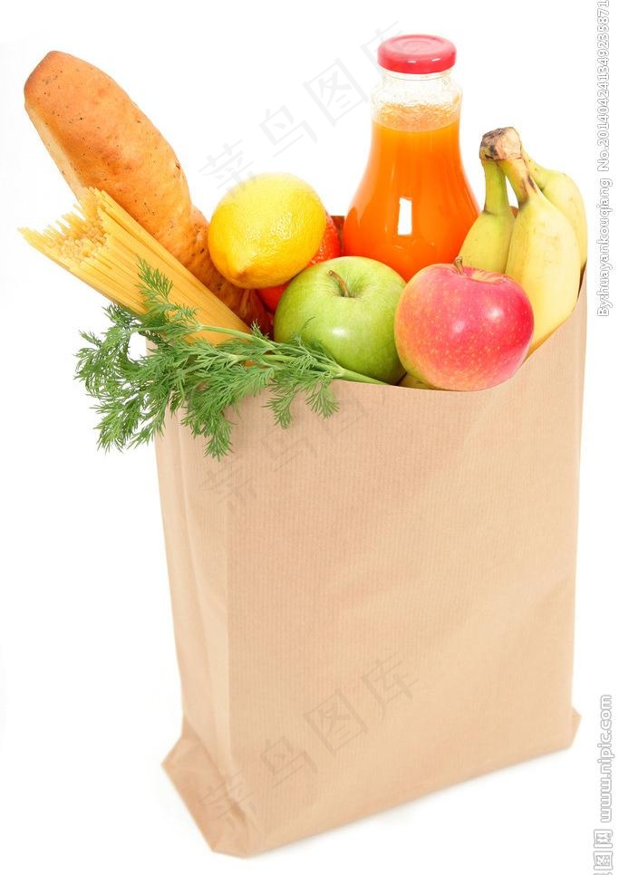 超市纸袋图片