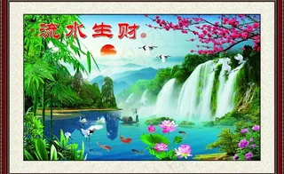 山水风景画图片