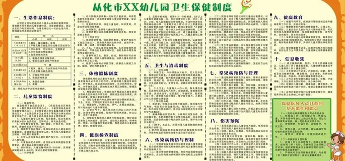 卫生制度版图片