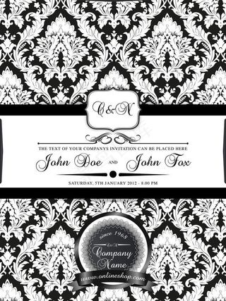 欧式花纹背景图片