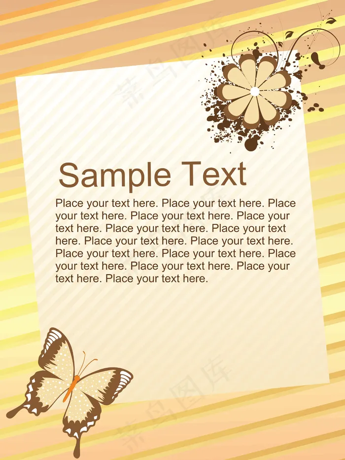 摘要背景与信笺eps,ai矢量模版下载