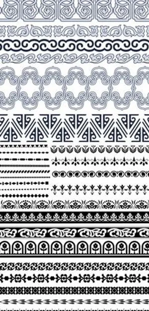 经典传统花纹花边矢量素材