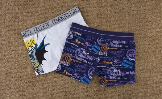 印花儿童平角内裤图片