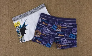 印花儿童平角内裤图片