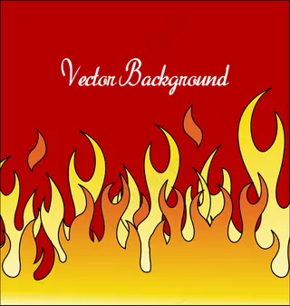 摘要火灾旗帜背景