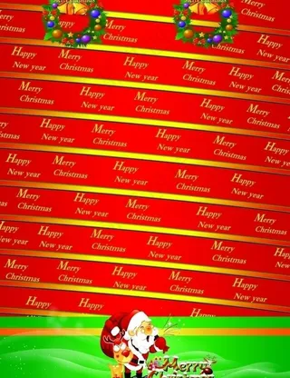 圣诞节包柱画面图片