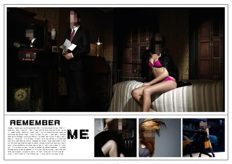 黑色主题写真模板