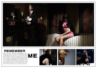 黑色主题写真模板