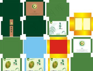 富硒米礼盒包装图片