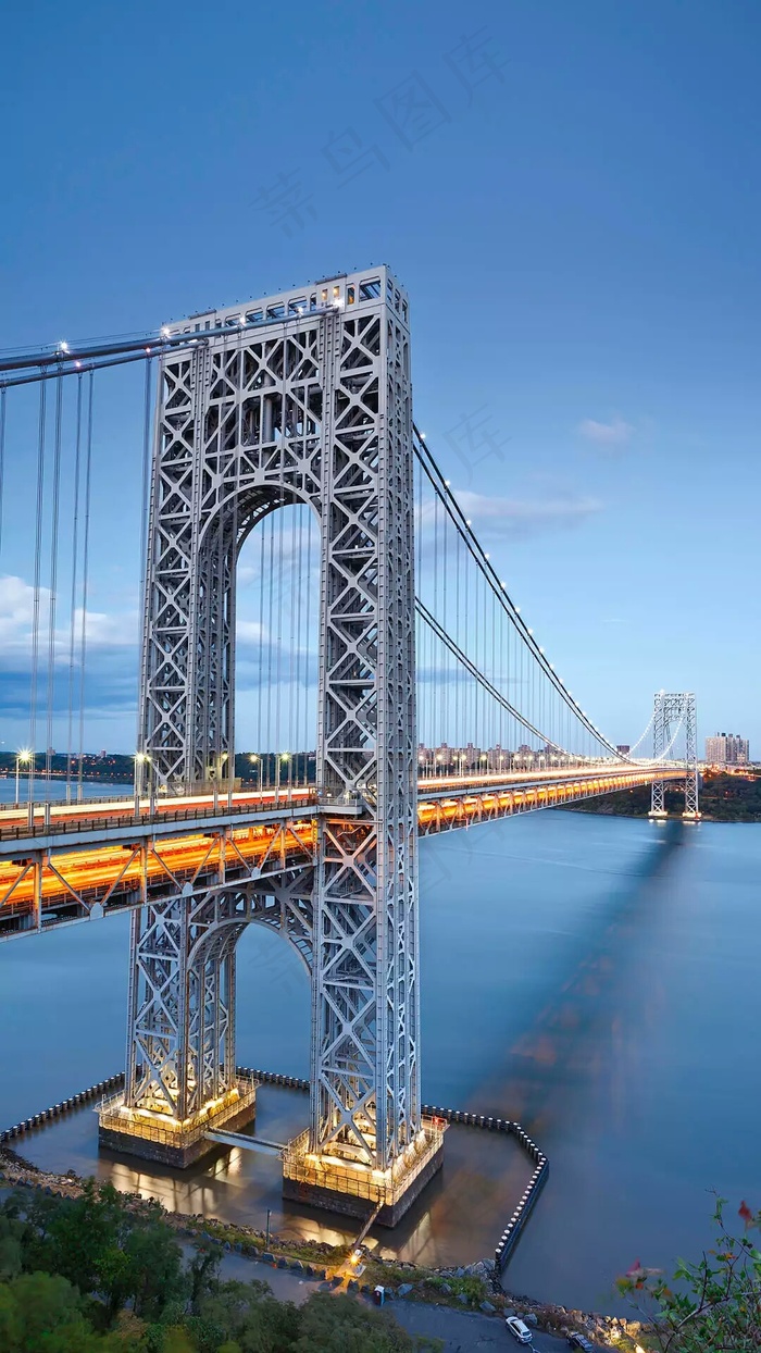 跨河大桥高清摄影图片