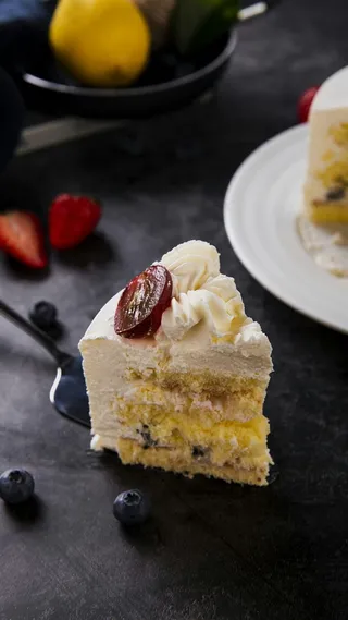 三角形蛋糕高清摄影图片