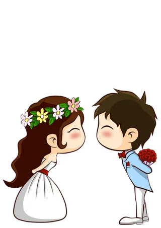 100余款卡通情侣结婚恋人情人PN...