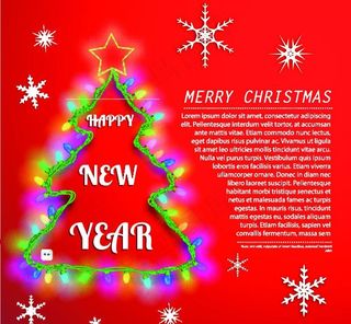 创意灯光圣诞树图片