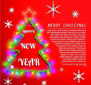 创意灯光圣诞树图片