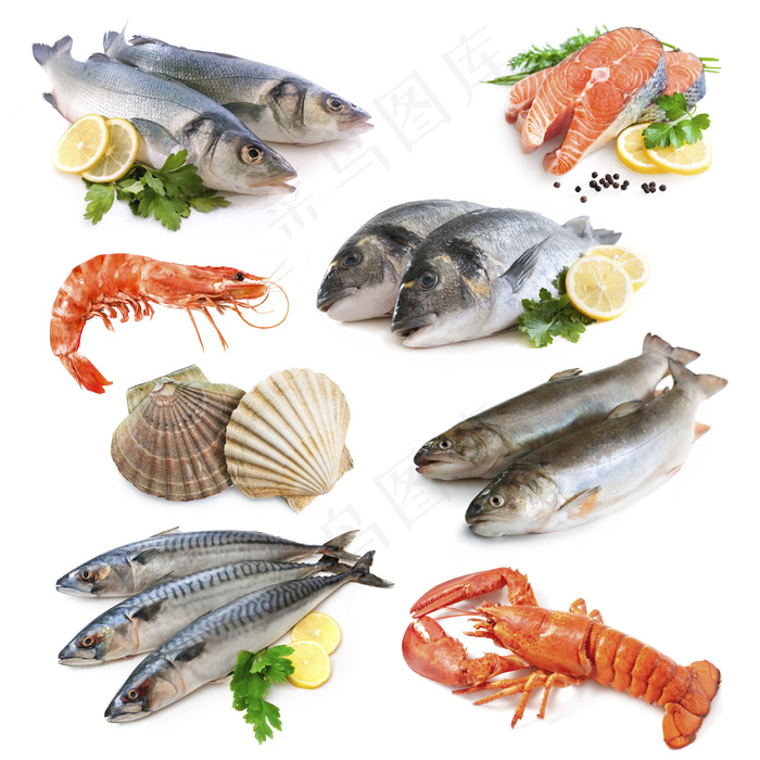 各种海鲜美食