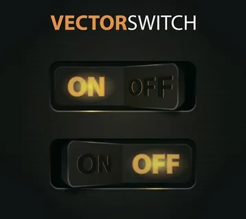 开关按钮音响旋钮矢量五