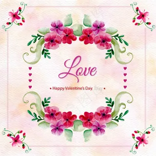 时尚水彩花艺术的抽象元素背景