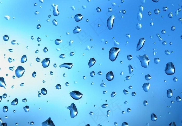 蓝色水滴背景图片