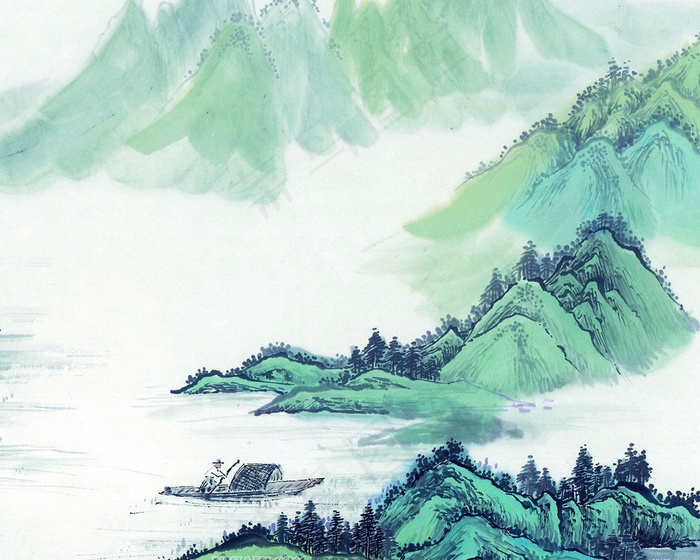 山水帆船