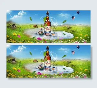 酒类电商banner图高清psd模板