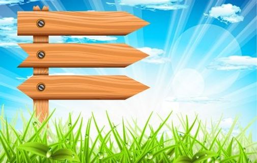 生机勃勃的春天元素背景矢量艺术04