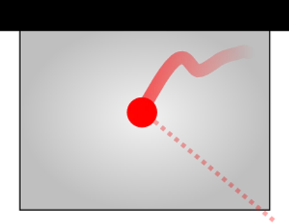 激光指针在屏幕上的剪贴画