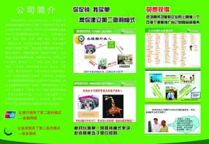 网络公司折页图片