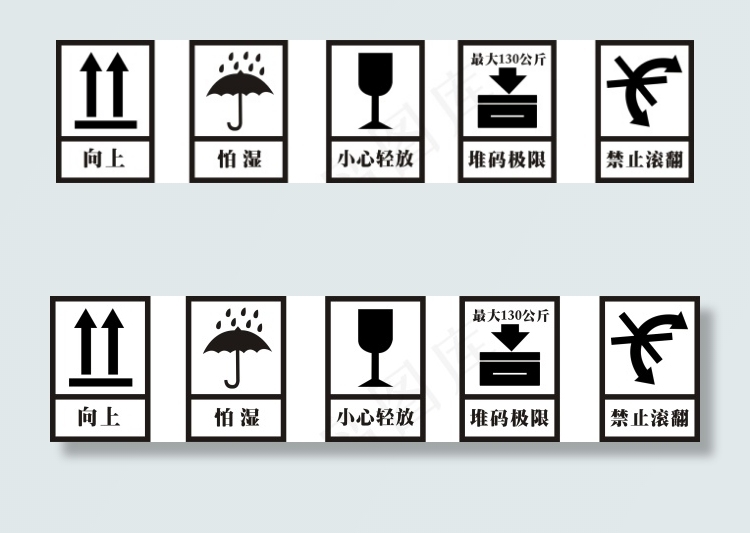 纸箱标签cdr矢量模版下载