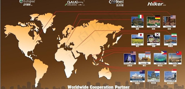 全球战略合作伙伴图片ai矢量模版下载