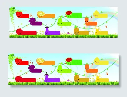 水果阅读标语展板