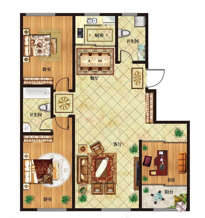 户型图分层源文件