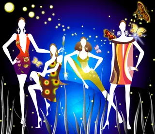 性感卡通美女矢量图下载