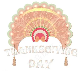 感恩节火鸡尾巴图片