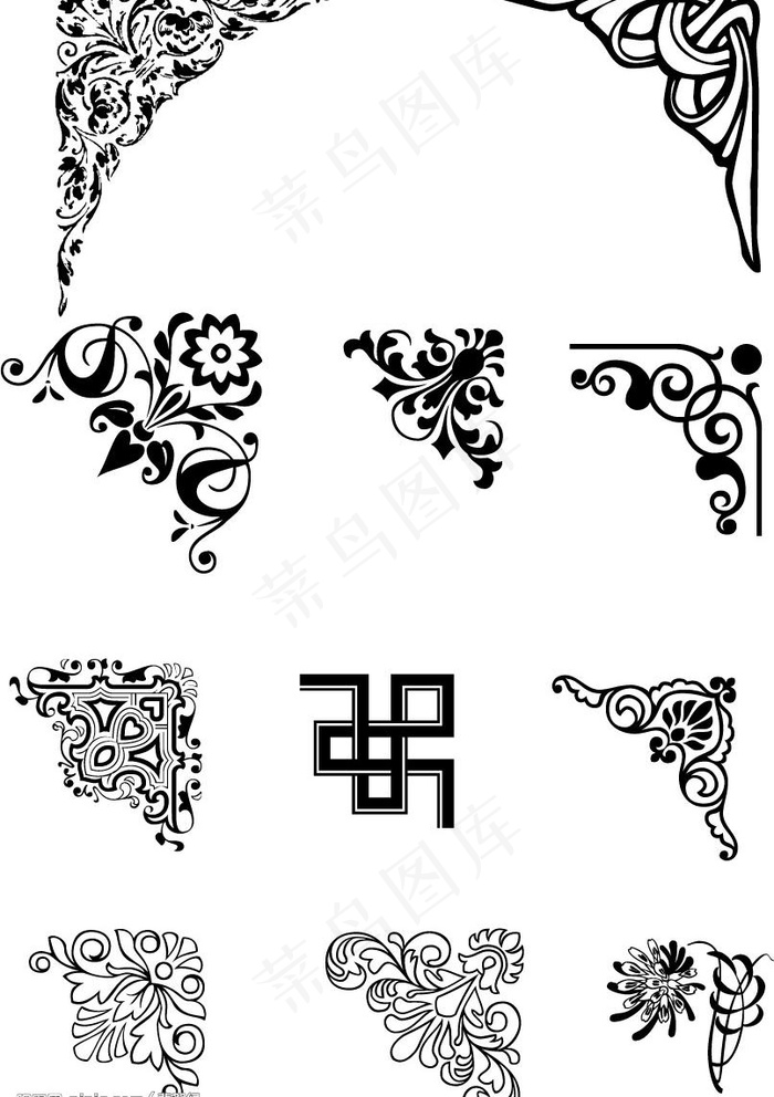 创意花纹边框图片