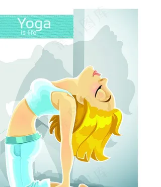 练瑜伽美女图片