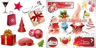 圣诞节铃铛装饰球圣诞球素材