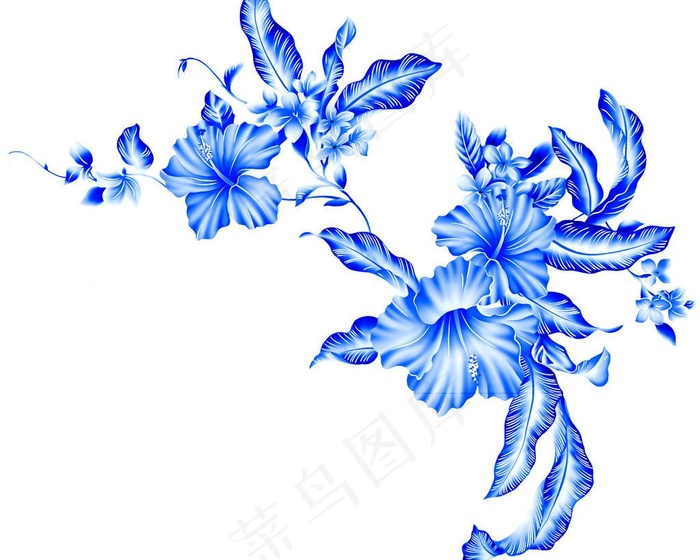 青花瓷素材psd模版下载