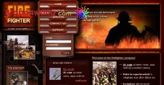 消防战士专题介绍网页模板