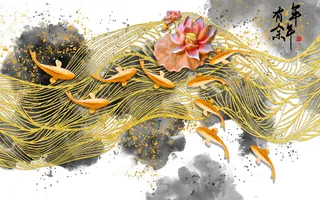 金色背景 中国风背景图片