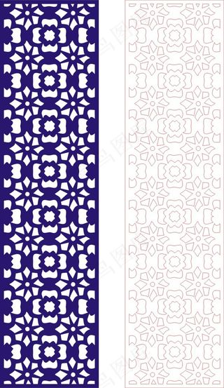 矢量镂空花纹边框底纹中式