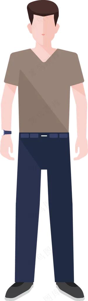 ppt人物卡通人物透明免抠png