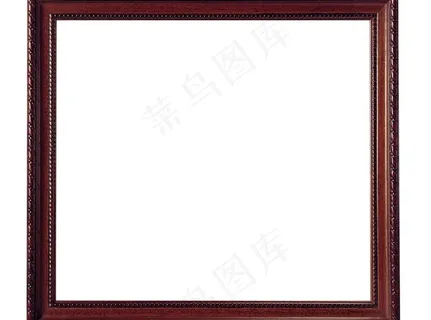 棕红色精致木质相框图片