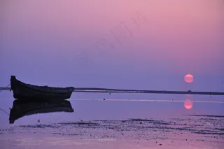海上日出图片